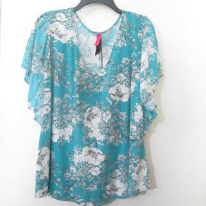 green, light weight, slightly used blouse